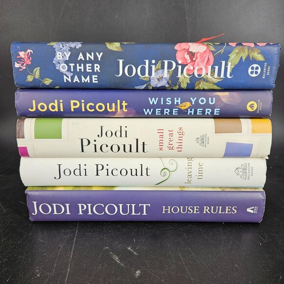 Jodi Picoult Book Reading Lot 5 Hardcover Sign By Any Other Name House Rules